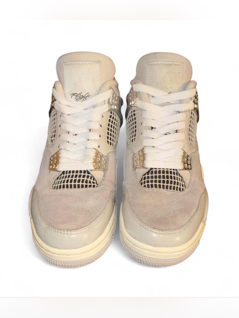 Jordan 4 frozen moments White and cream Sneaker Label Detail
